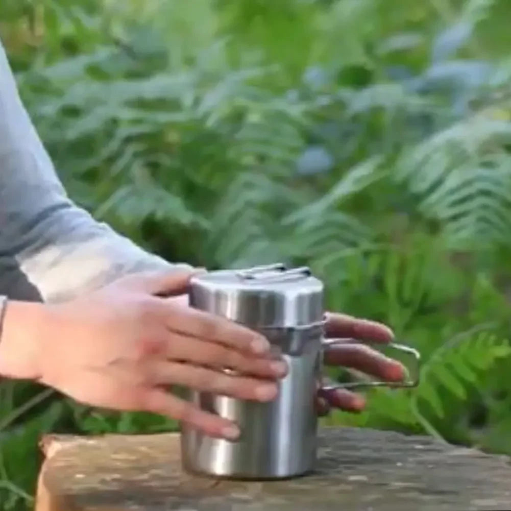 Stainless Steel  Camping Cookware